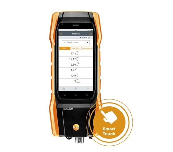 Testo 300 flue gas analyzer O2, CO and NO set 0564 3002