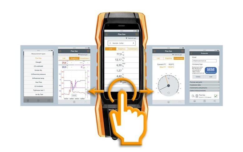 Testo 300 Longlife flue gas analyzer O2, CO and NO set 0564 3004