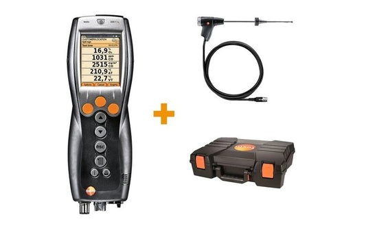 Testo 330-1 LL flue gas analyzer O2, CO and NO set 0563 3371