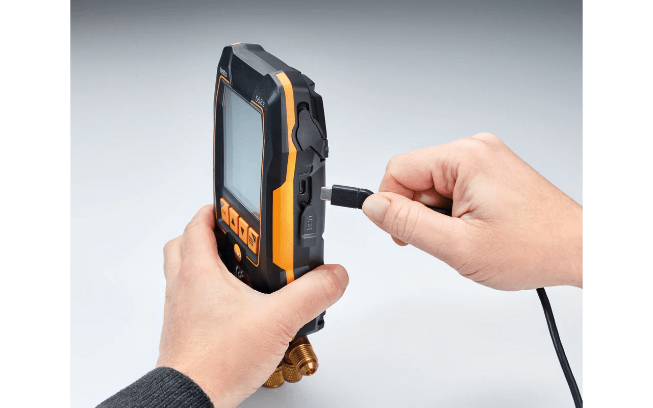 Testo 558s Bluetooth manifold kit with wireless temperature and vacuum probes 0564 5582 - Best Gauges