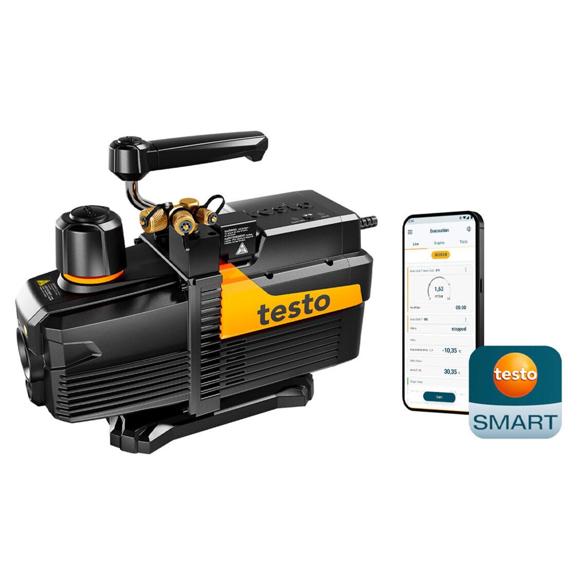 Testo 565i smart vacuum pump (198 l/min) for automated evacuation 0564 5652 - Best Gauges